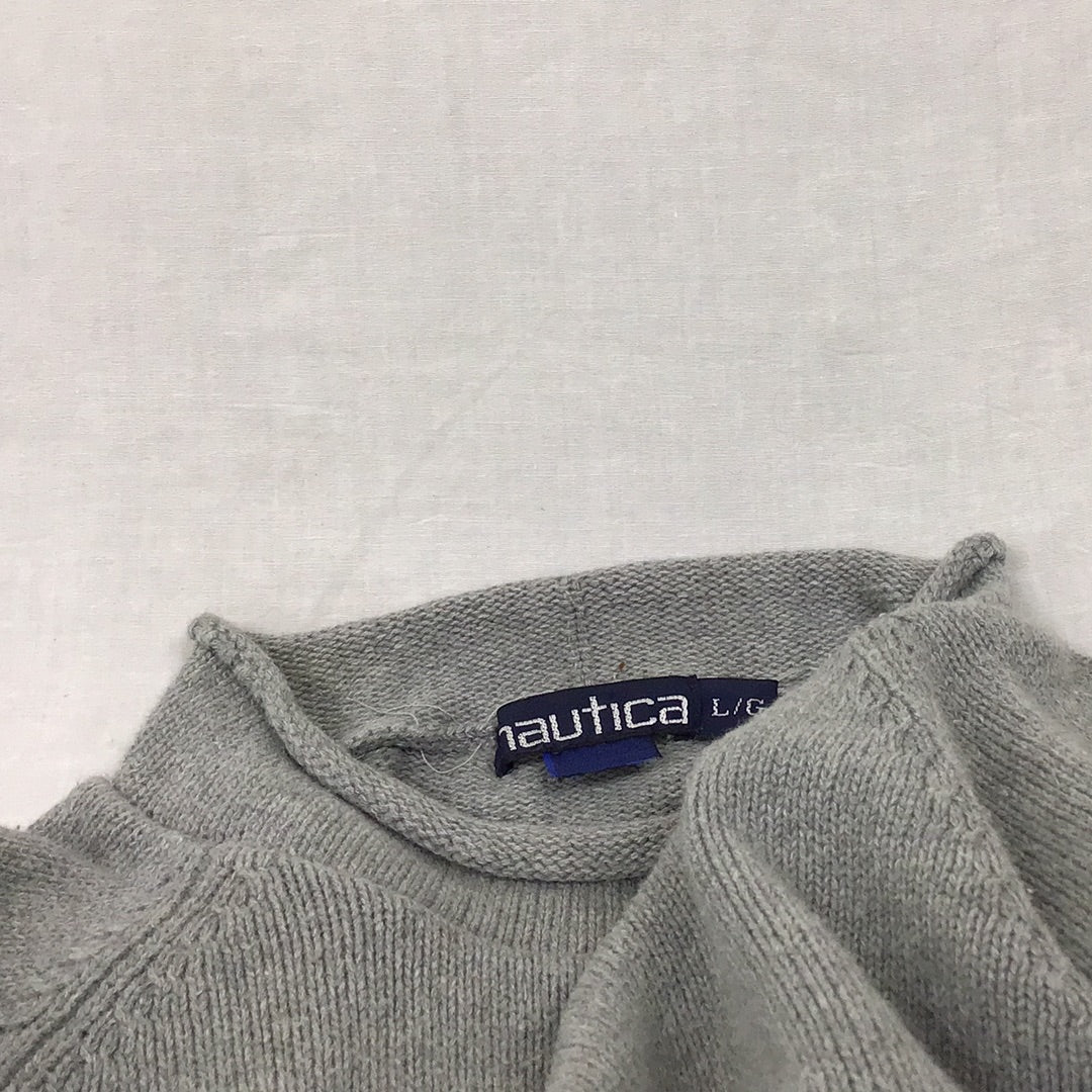 Grey Nautica  Men's Sweater Large