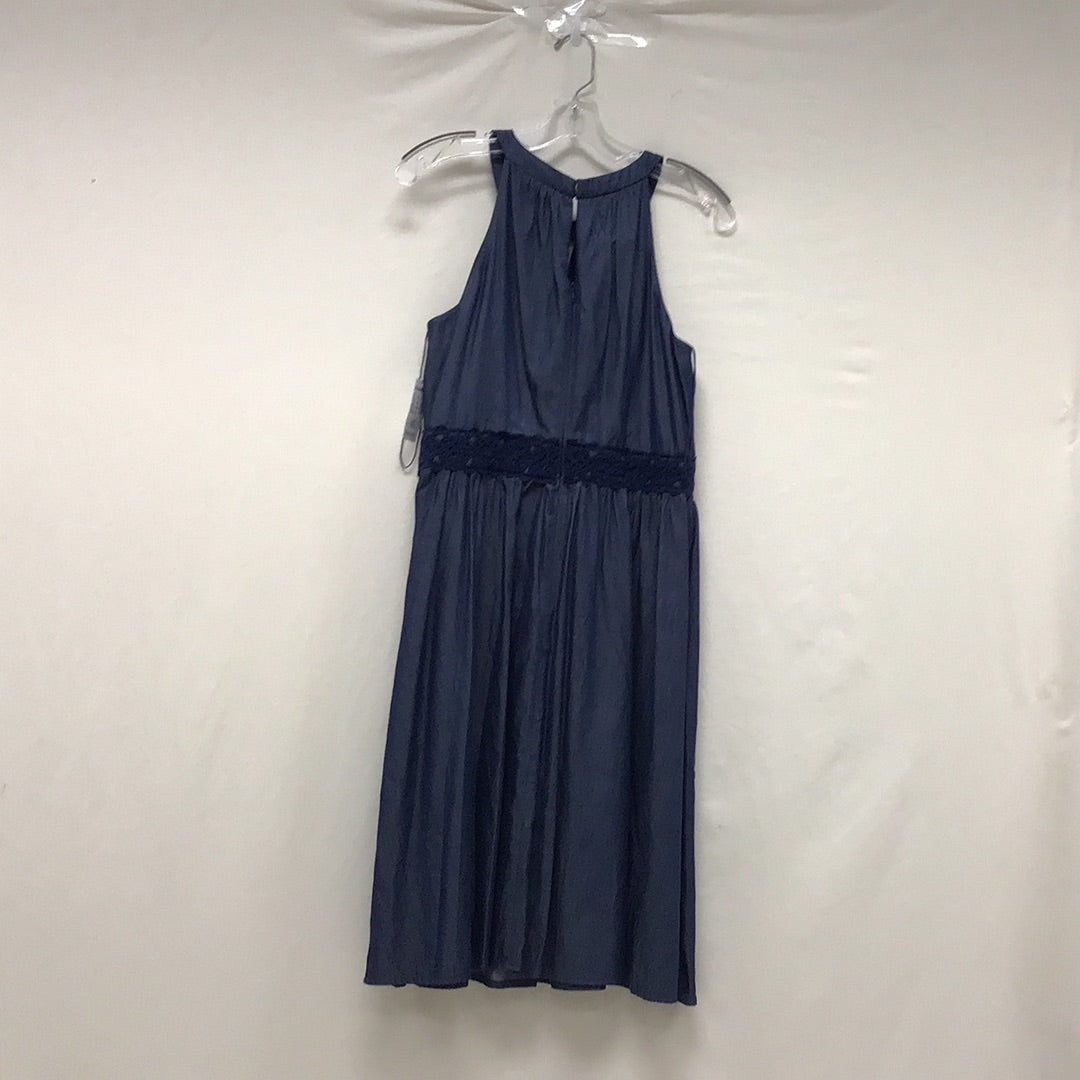 Dressbarn Ladies Size 10 Navy Blue Sleeveless Dress