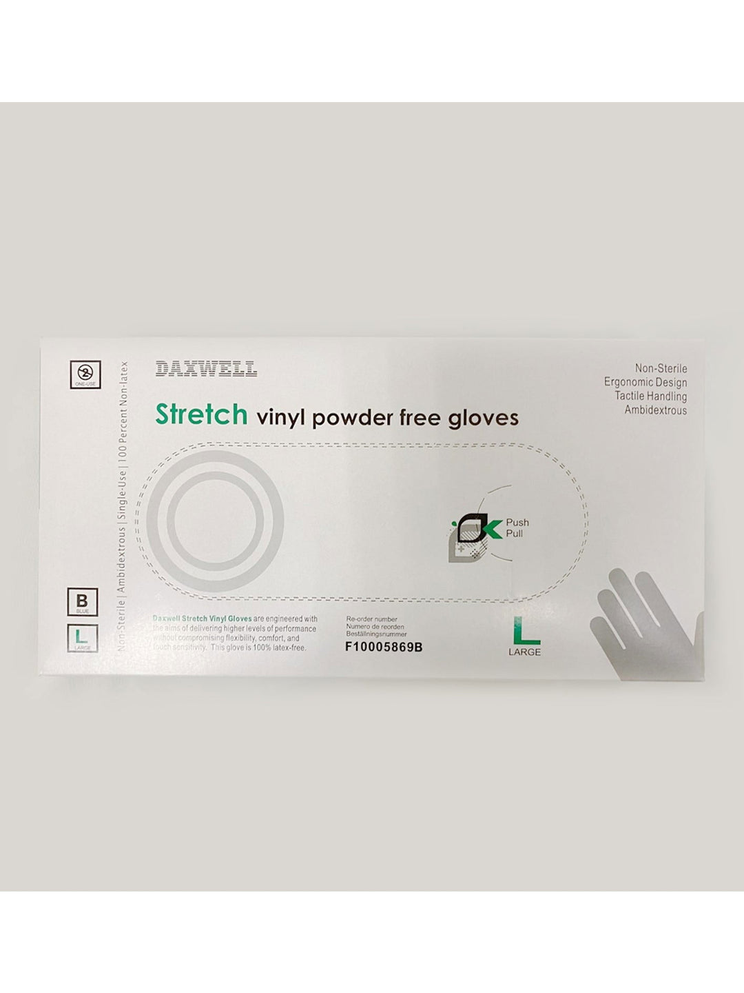 Daxwell Disposable Vinyl Gloves (100 per box) - The Kennedy Collective Thrift -