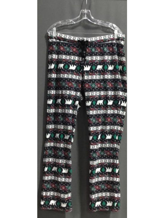 Old Navy Red Green With Polar Bears Pajama Pants Size Large