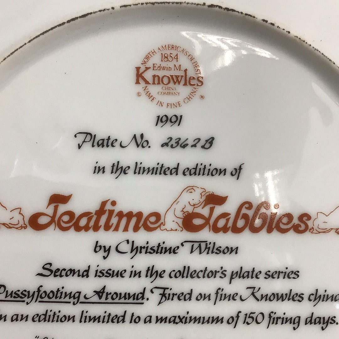 Knowles “Teatime Tabbies”, Certificate #2362B