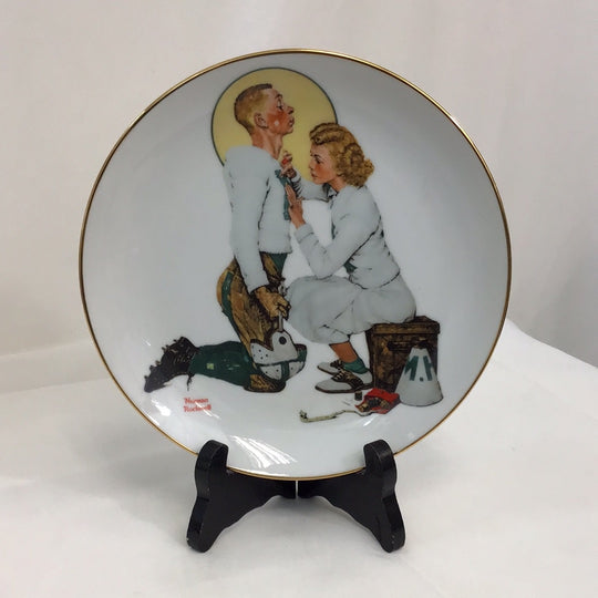 Danbury Mint - Norman Rockwell “Young Love” Collection, "The Letterman"