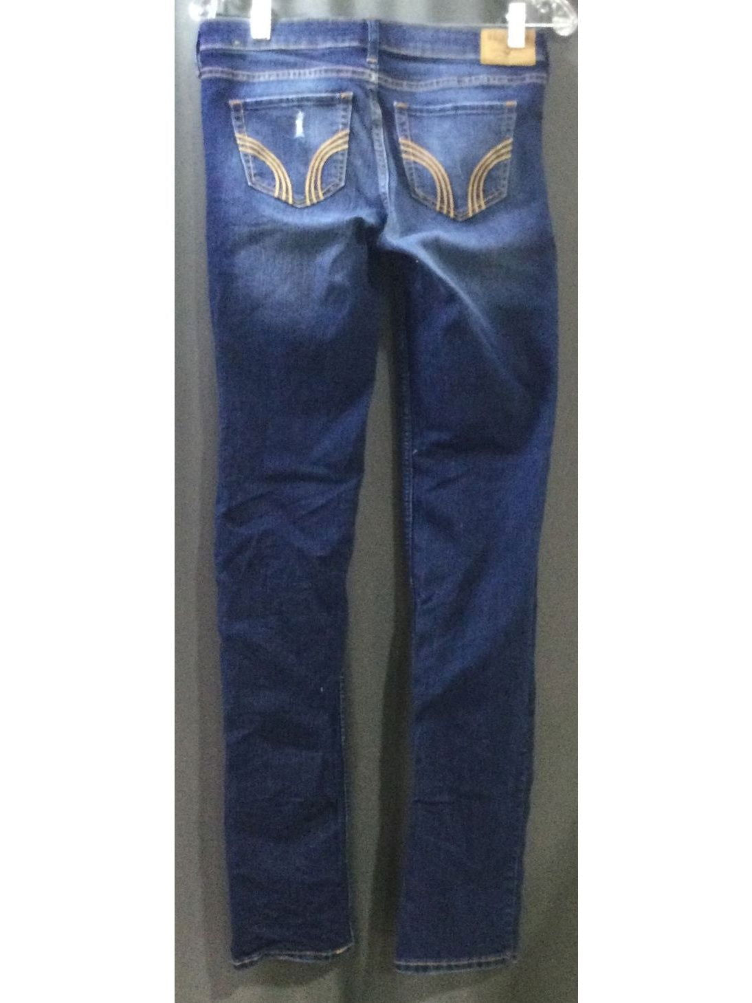 Hollister Blue with small Rips in Design Jeans Size 5L 27W 34L