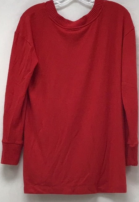 Ann Taylor Loft Women's Red V-Neck Sweater