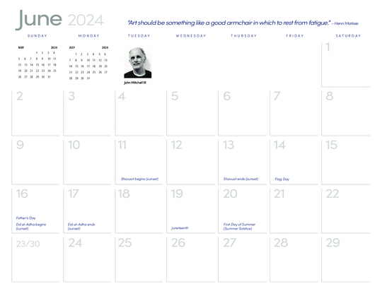 2024 Unique Perspective Calendar