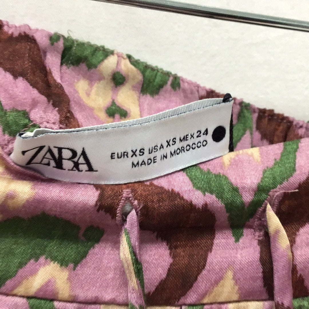 Zara Women Multi Color Pants Size Extra Small