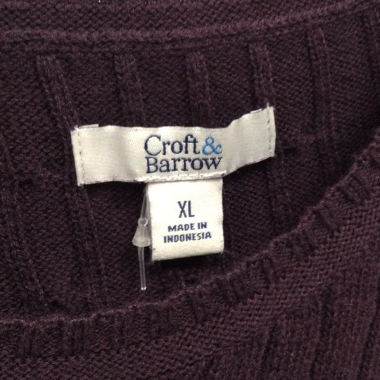 Croft & Barrow Women Purple Sweater Size Extra Large