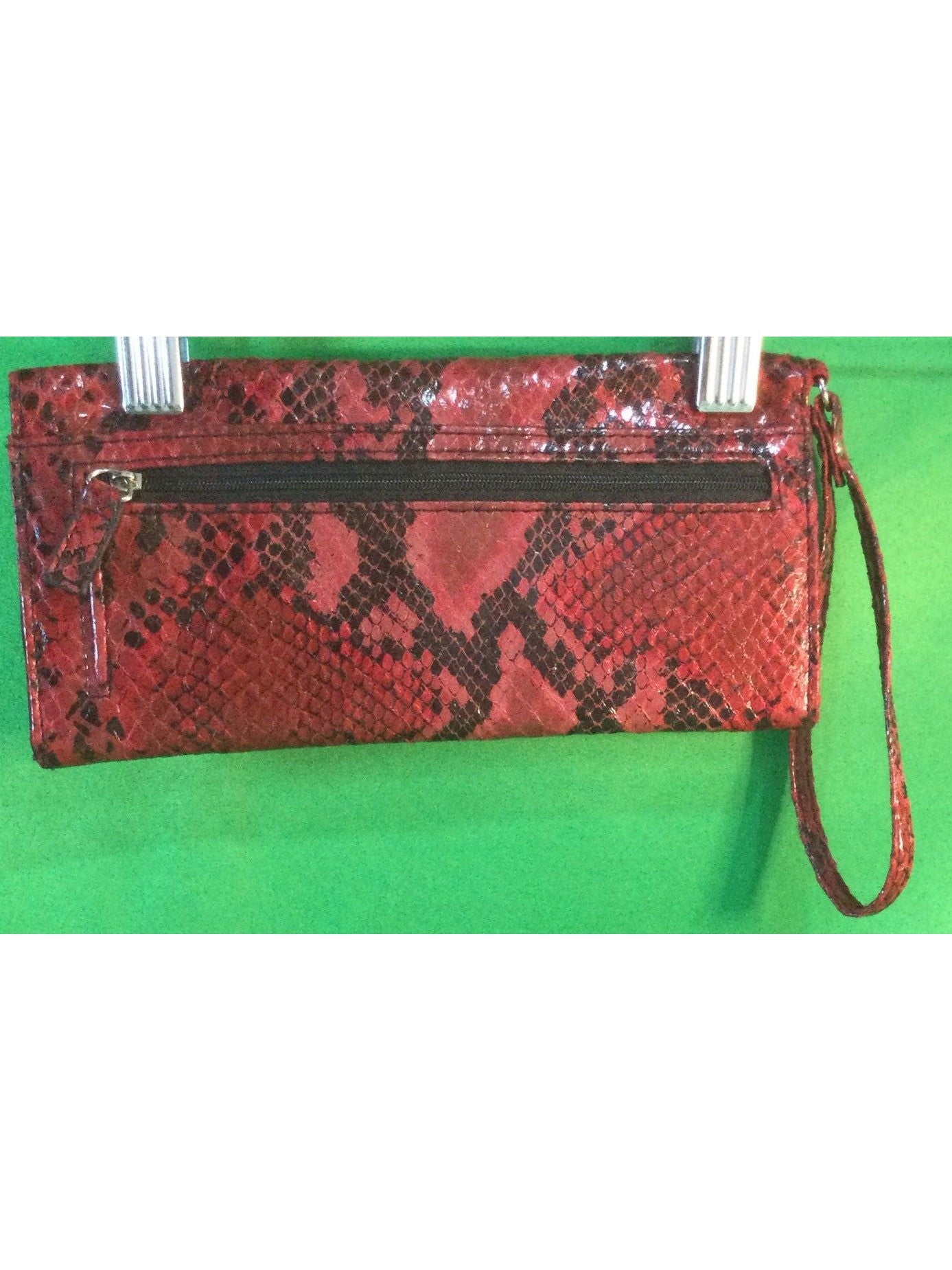 Red and black clutch purse 2025