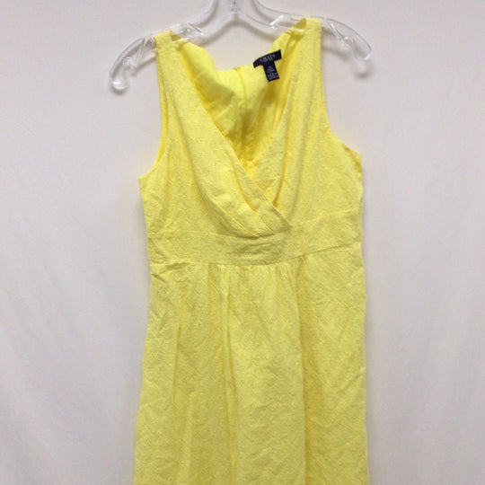 Chaps Ladies Yellow Size 14 Sleeve Less Dress