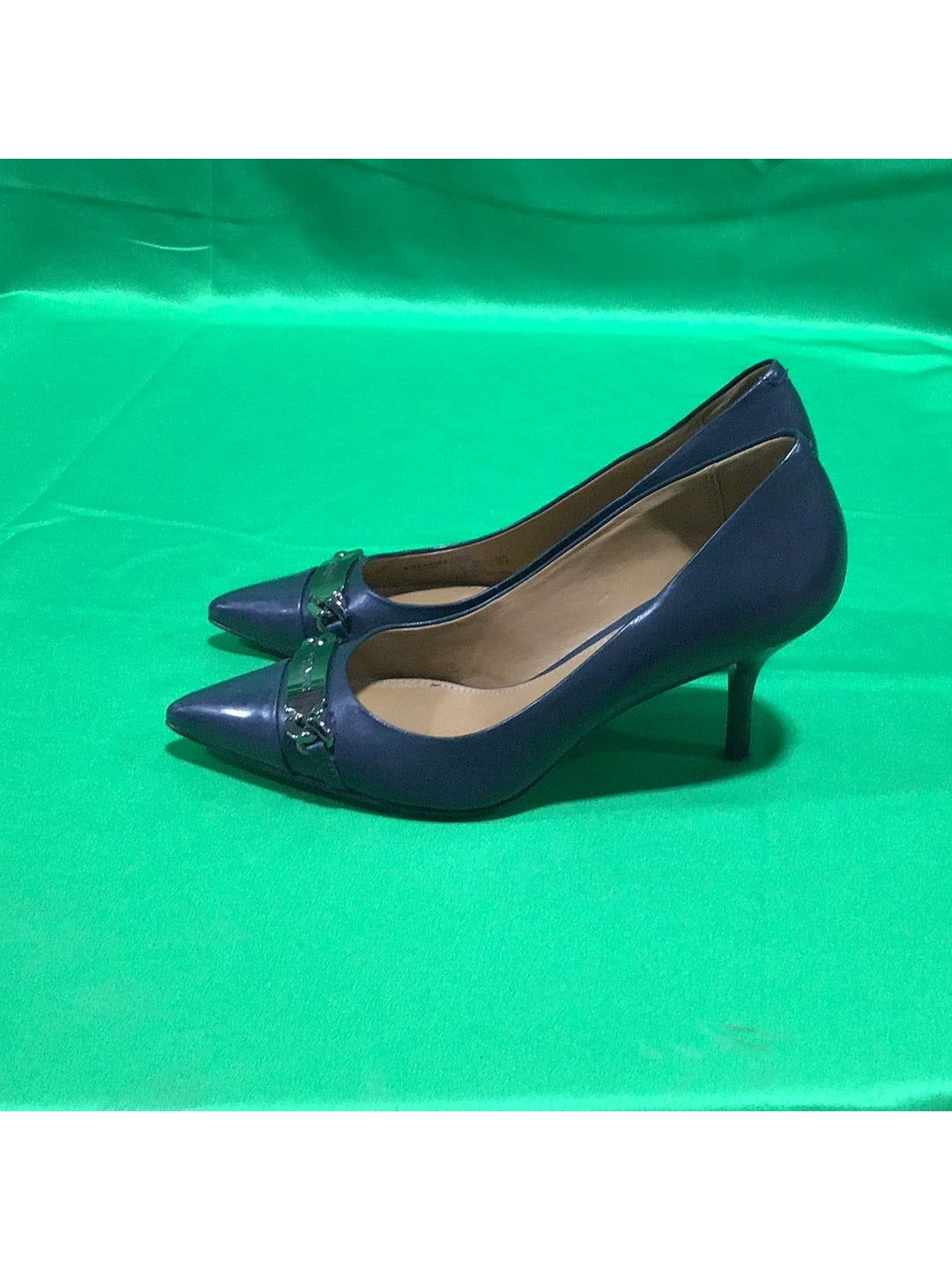 Coach Navy Blue Heels Women s 5.5