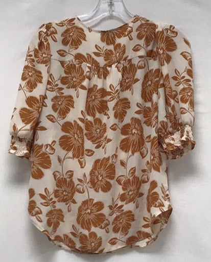 Ann Taylor Blouse with Flowers