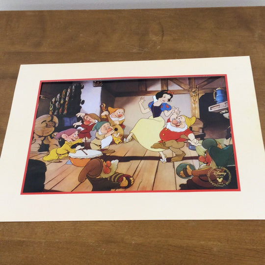 1994 Disney Snow White Vintage Lithograph
