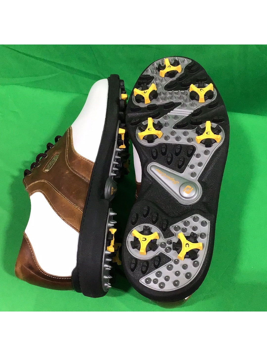 FootJoy Superlites Men s Brown and White Size 8 M Golf Shoes In Bo The Kennedy Collective Thrift