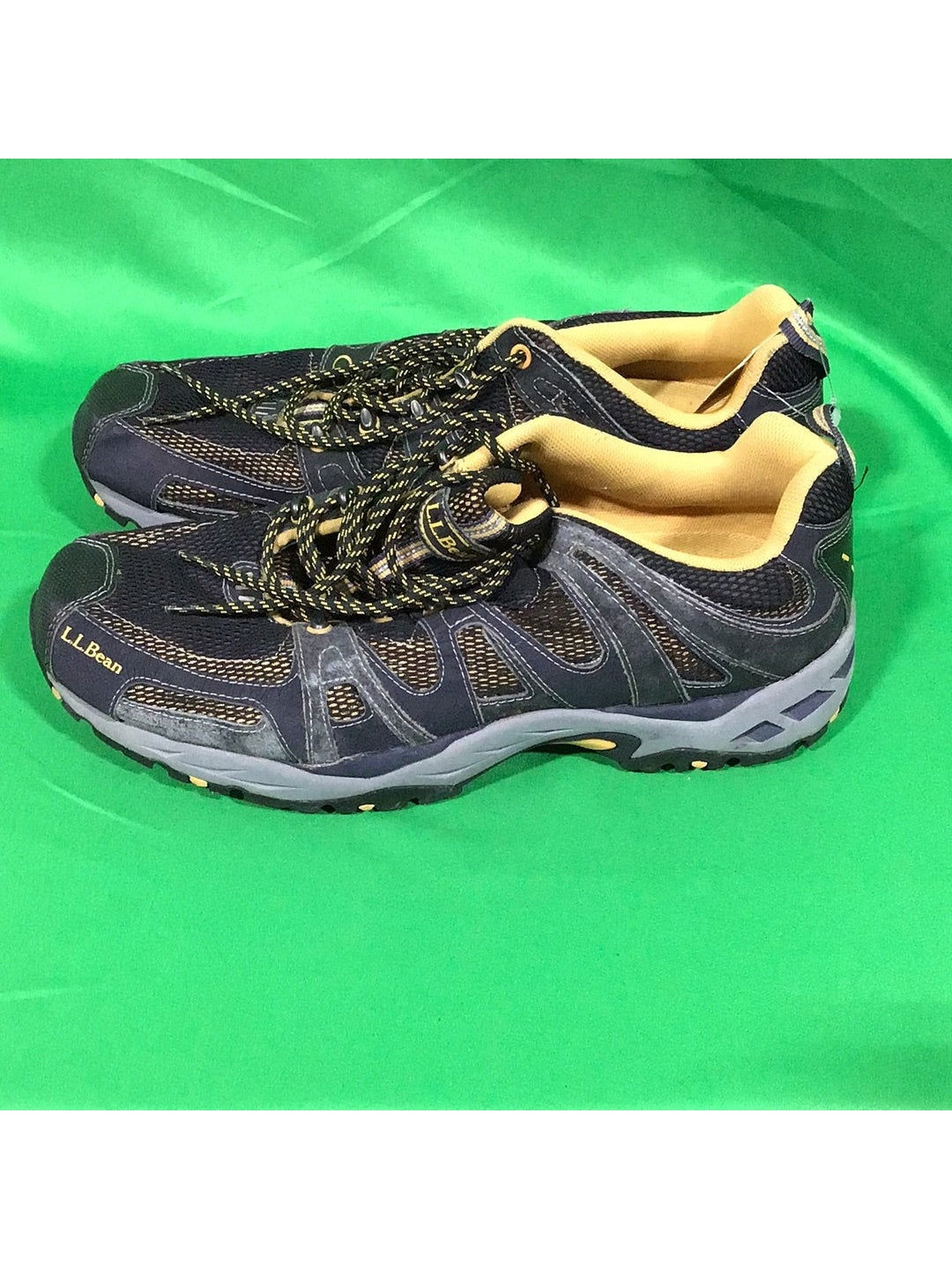 L.L.Bean DRi LEX Men Black and Yellow Size 12 Wide Sneakers The Kennedy Collective Thrift
