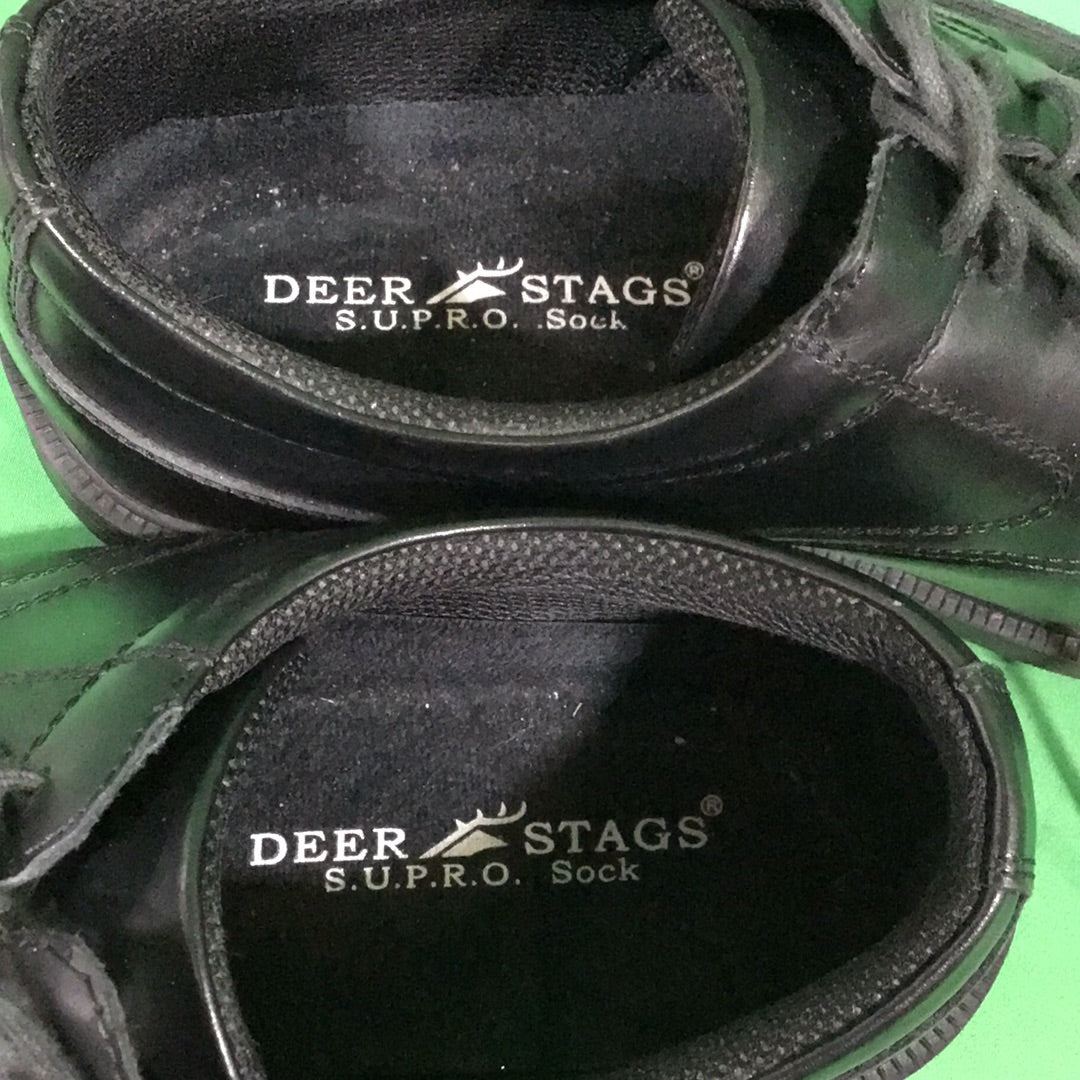 Deer Stags Men's 10 1/2 W Black Dress Shoes in Box