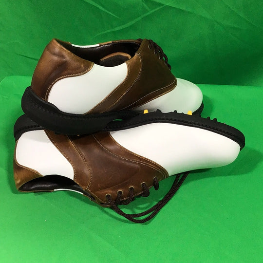 FootJoy - Superlites Men's Brown and White Size 8 M Golf Shoes - In Box