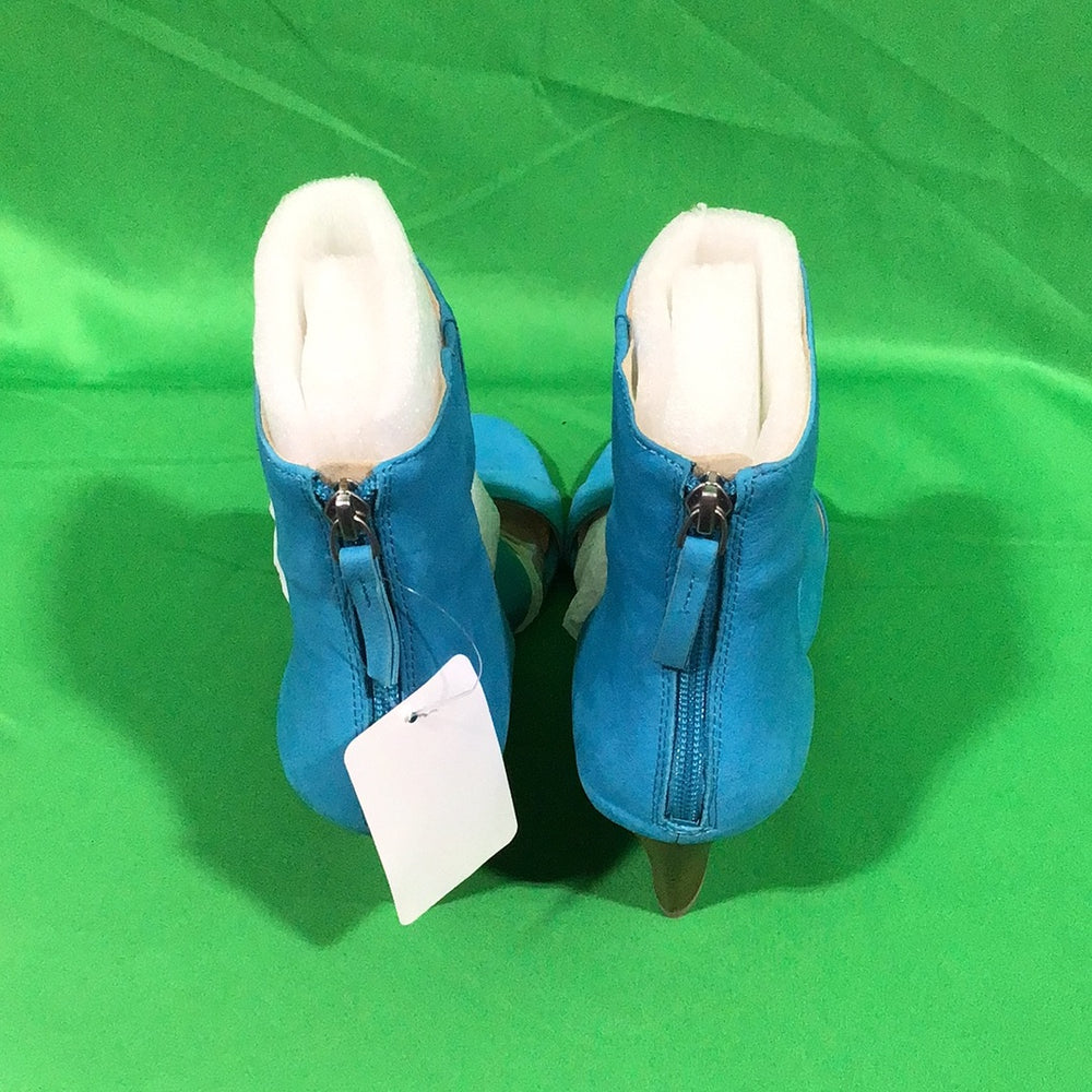Nine West Women's Teal Blue Sling Back Peep Toe Wedges Size: 9M - In Box