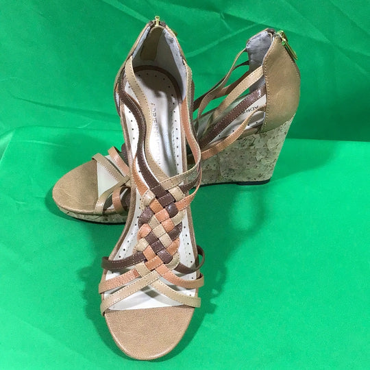 Adrienne Vittadini Carmen Women's Size 8 M Multi Color Wedge Shoes - In Box
