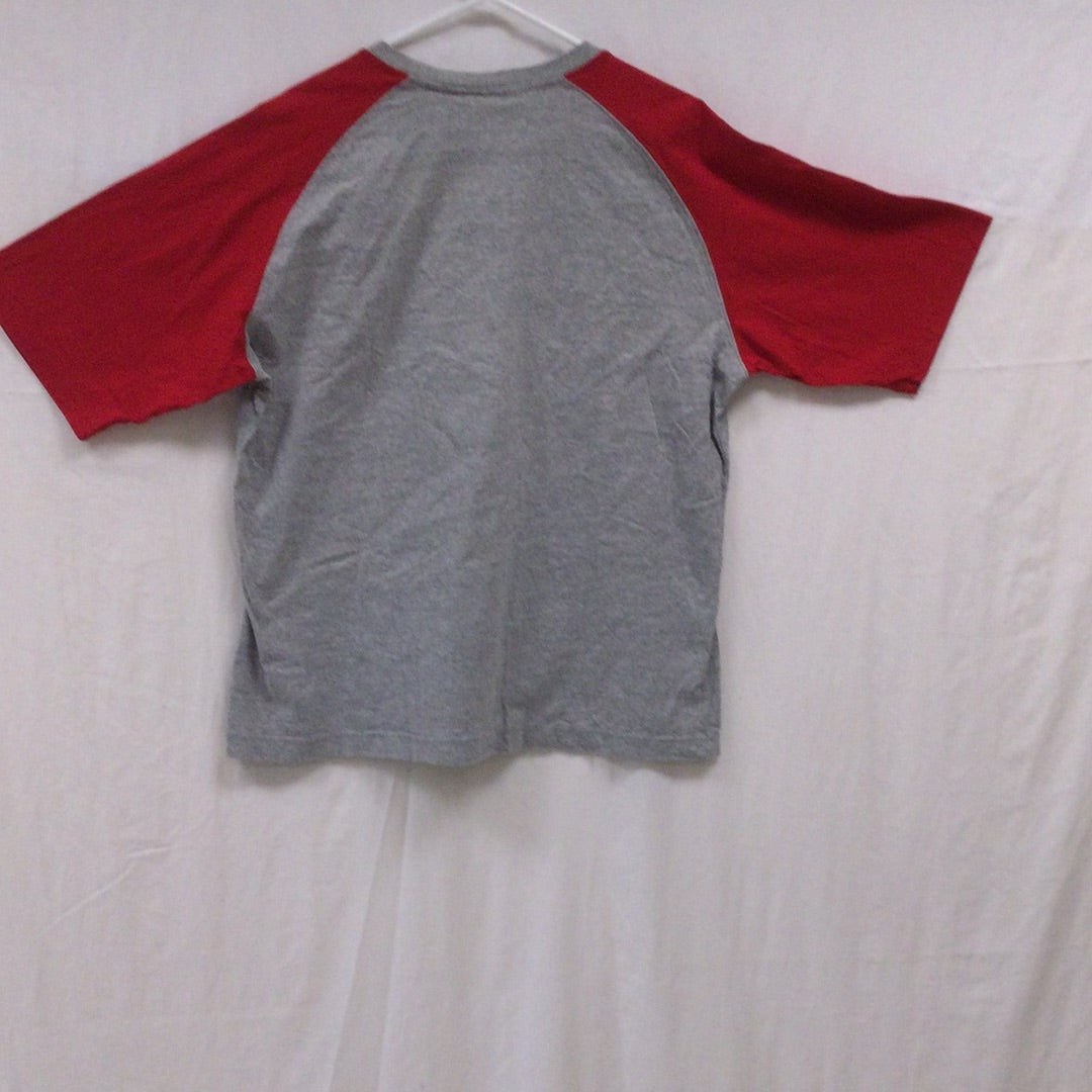 Aeropostale Gray and Red Baseball Shirt