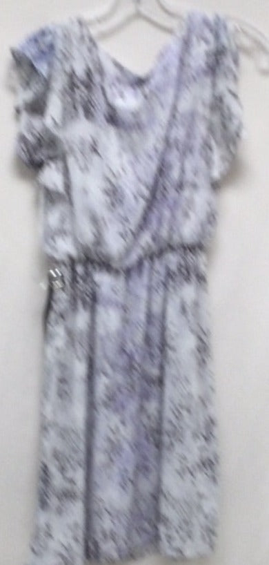 Apt. 9 Ladies Grey, White and Purple Dress