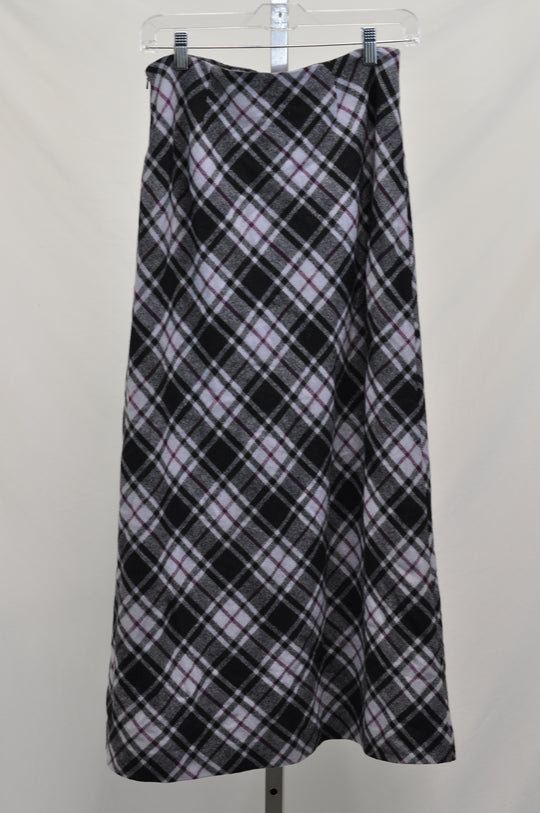 Telluride Clothing Company Grey Plaid Skirt - Size 8
