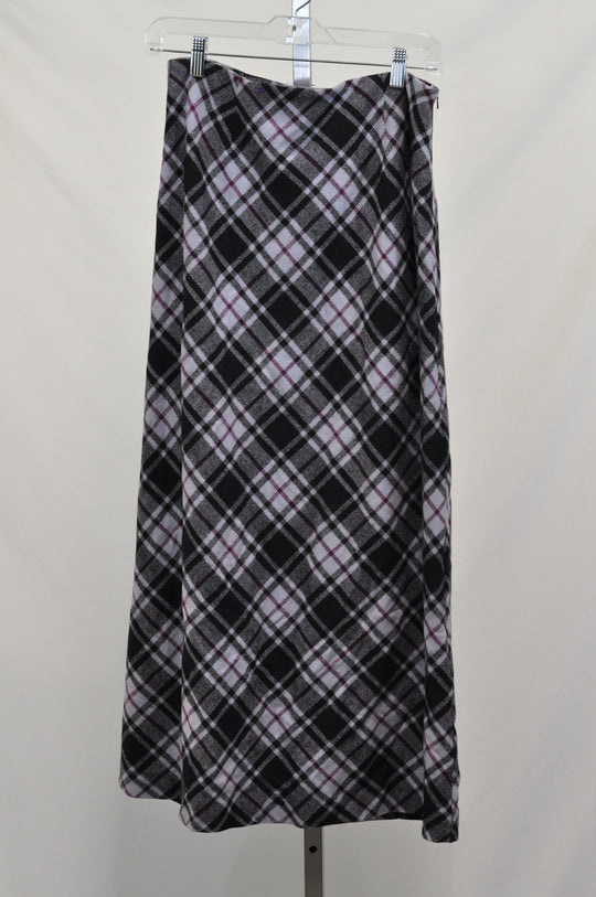 Telluride Clothing Company Grey Plaid Skirt - Size 8