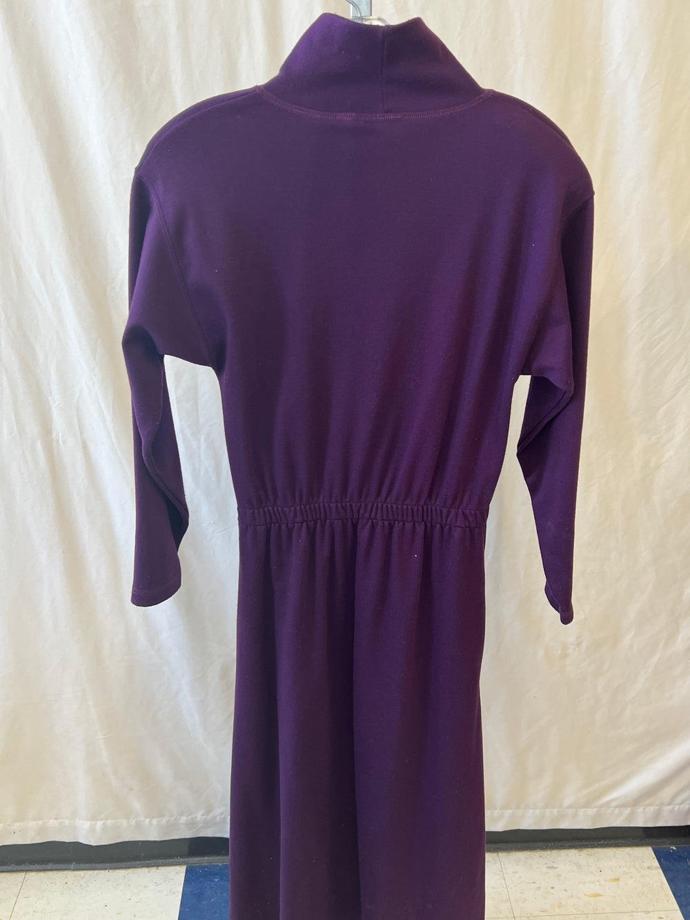 LL Bean Small Purple Long Dresses with Long Sleeves