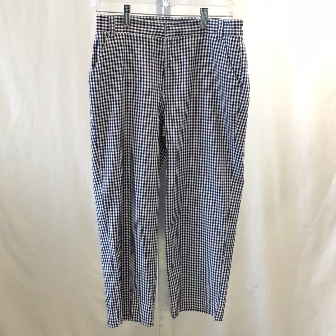 Sag Harbor Checkered Blue & White Pants - Size 6