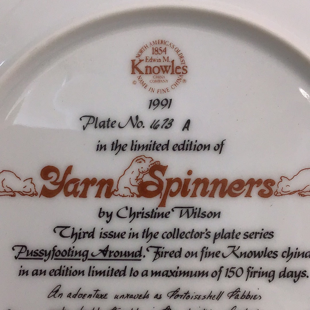 Knowles “Yarn Spinners”, Certificate #1673A