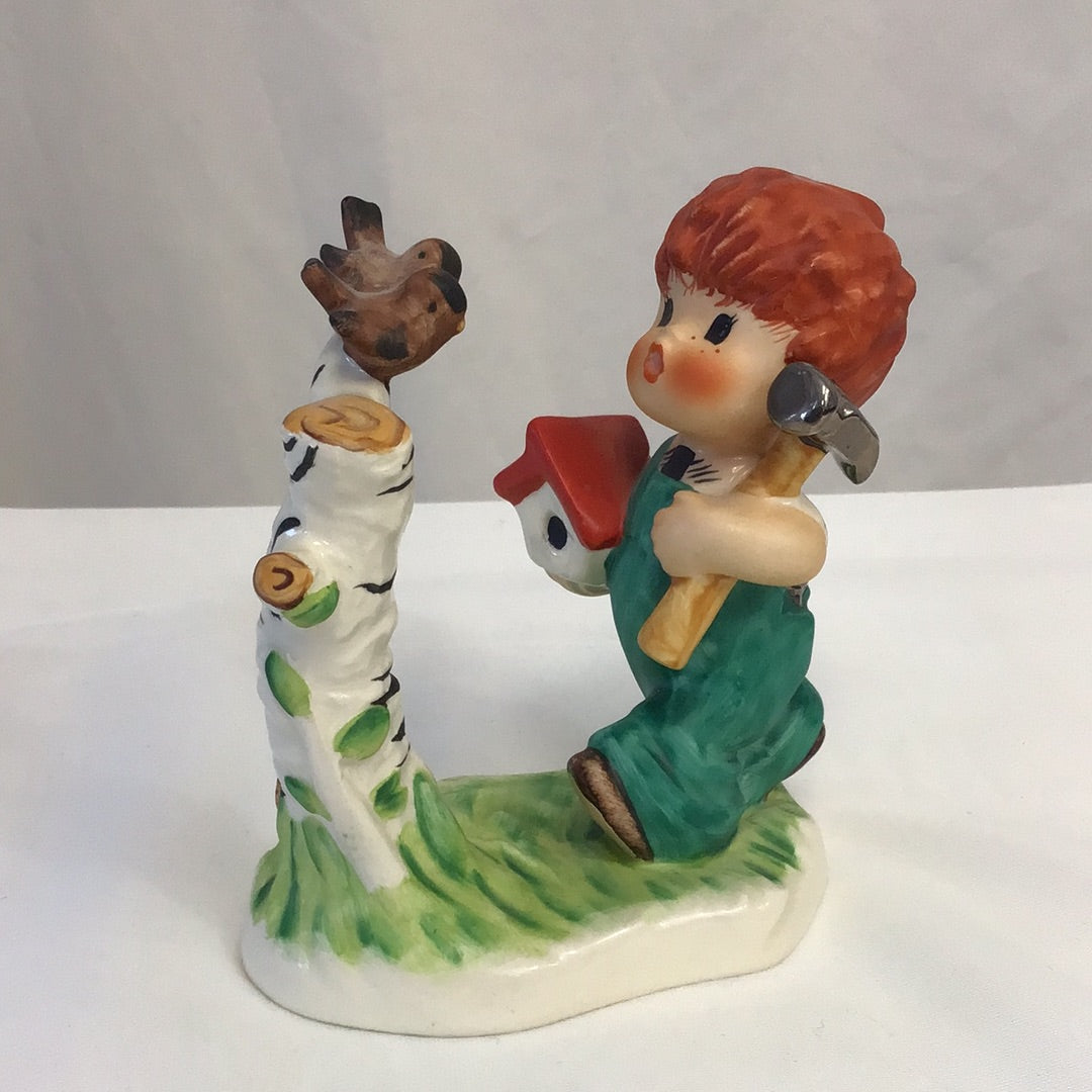 Vintage Goebel Charlotte Byi Redhead Figurine, Springtime, 1957 Collectible