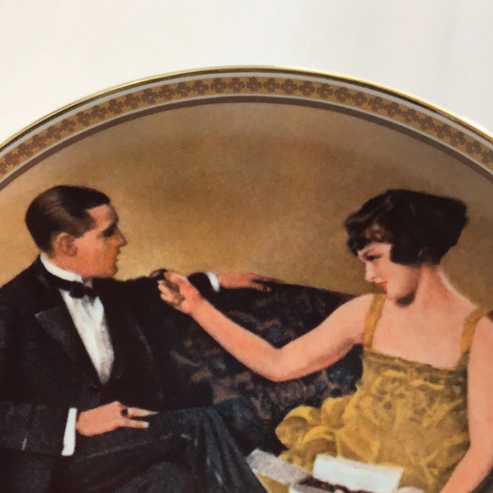 Norman Rockwell “Flirting In The Parlor” Rediscovered Women Collection Plate #84.R70.4.8