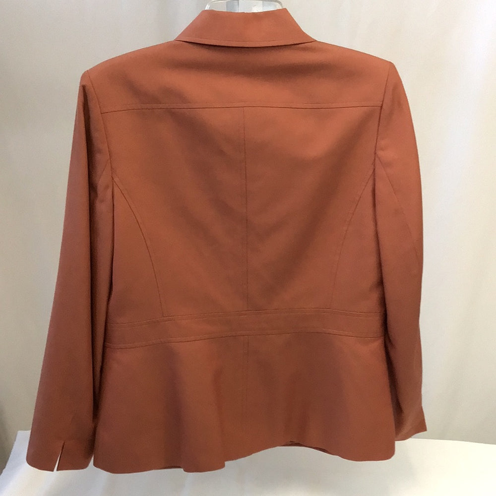 Talbots Petites Ladies Coral Collared Buttoned Blazer - Size 8