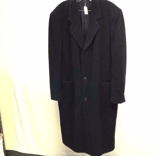 Men’s Silver Cloud Cashmere Blend Overcoat-Size:L42