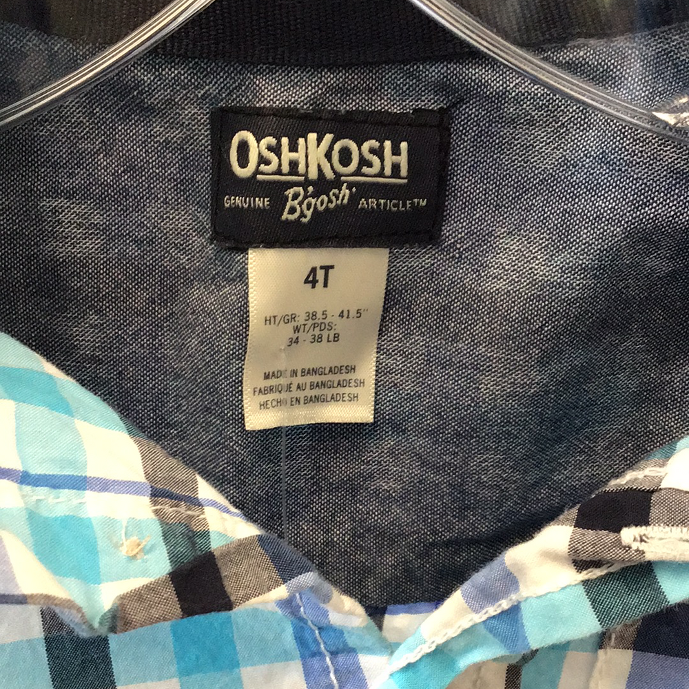 OSHKOSH B’GOSH Checkered Button Up - 4T