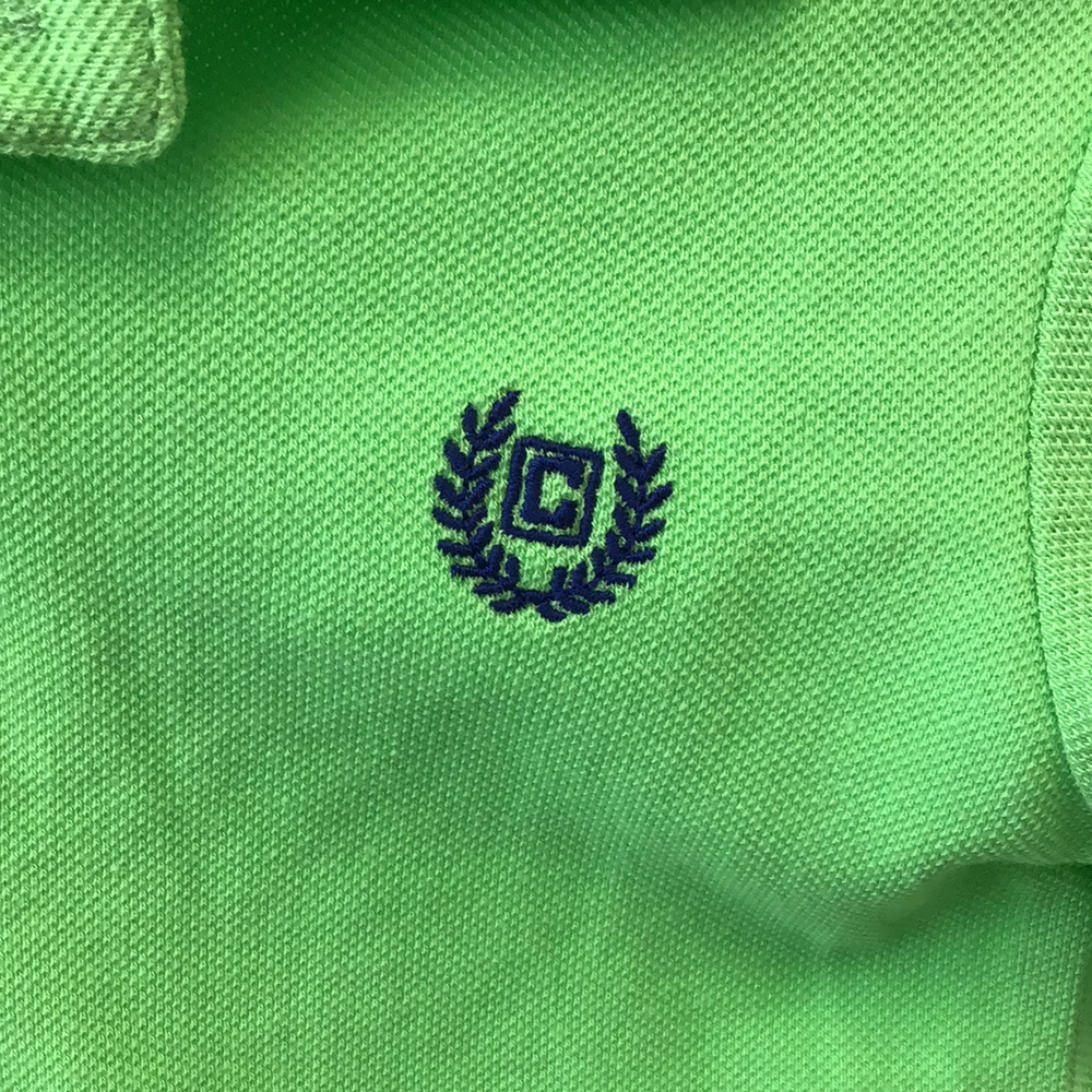 CHAPS Lime Green Polo- 4/4T
